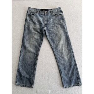 TRUTH SUBSTANCE COMMON SENSE Mens Jeans Sz 34x30 Blue Denim Straight Fit‎